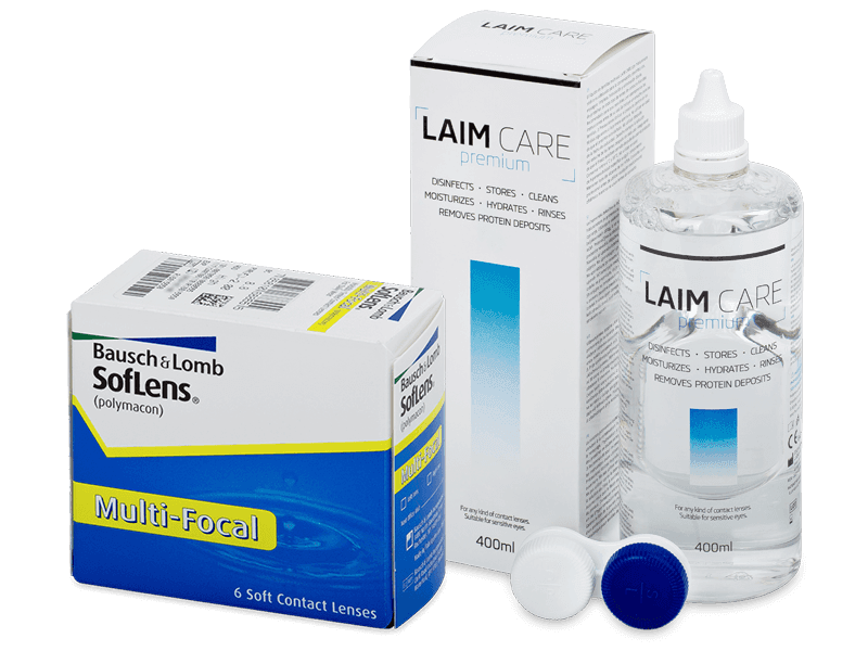 SofLens Multi-Focal (6 čoček) + roztok Laim Care 400 ml - Výhodný balíček