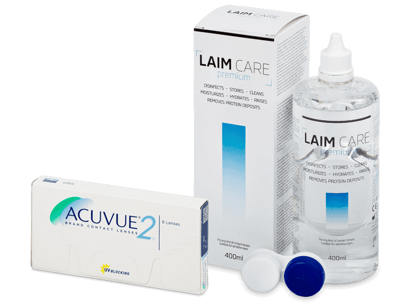 Acuvue 2 (6 čoček) + roztok Laim Care 400 ml - Výhodný balíček