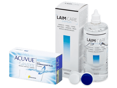 Acuvue Oasys for Astigmatism (12 čoček) + roztok Laim-Care 400 ml
