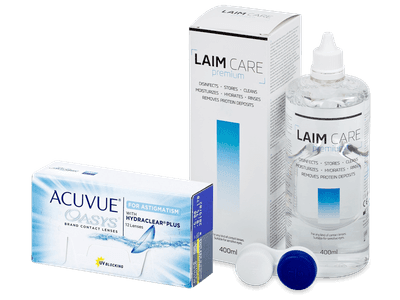 Acuvue Oasys for Astigmatism (12 čoček) + roztok Laim Care 400 ml