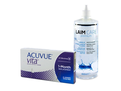 Acuvue Vita (6 čoček) + roztok Laim-Care 400 ml