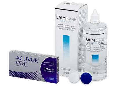 Acuvue Vita (6 čoček) + roztok Laim-Care 400 ml