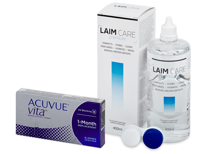 Acuvue Vita (6 čoček) + roztok Laim-Care 400 ml - Výhodný balíček
