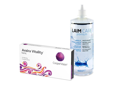 Avaira Vitality Toric (6 čoček) + roztok Laim-Care 400 ml