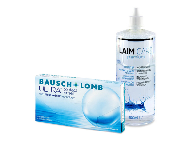 Bausch + Lomb ULTRA (6 čoček) + roztok Laim-Care 400 ml