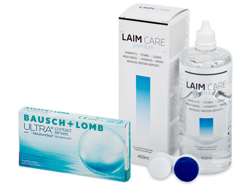 Bausch + Lomb ULTRA (6 čoček) + roztok Laim-Care 400 ml - Výhodný balíček