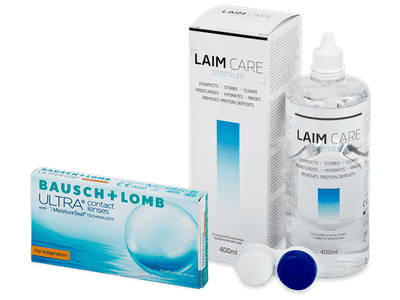 Bausch + Lomb ULTRA for Astigmatism (6 čoček) + roztok Laim-Care 400 ml
