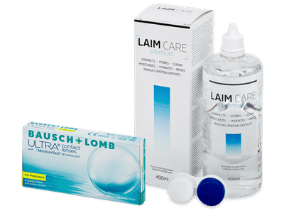 Bausch + Lomb ULTRA for Presbyopia (6 čoček) + roztok Laim-Care 400 ml