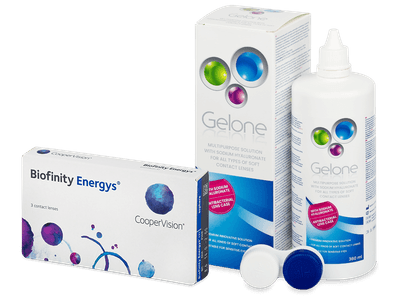 Biofinity Energys (3 čočky) + roztok Gelone 360 ml
