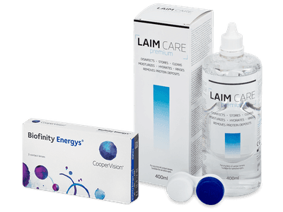 Biofinity Energys (3 čočky) + roztok Laim-Care 400 ml