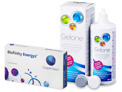 Biofinity Energys (6 čoček) + roztok Gelone 360 ml