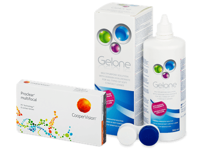 Proclear Multifocal (6 čoček) + roztok Gelone 360 ml