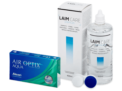 Air Optix Aqua (6 čoček) + Laim Care 400ml