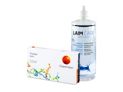 Proclear Toric (3 čočky) + roztok Laim-Care 400 ml