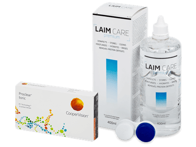Proclear Toric (3 čočky) + roztok Laim-Care 400 ml