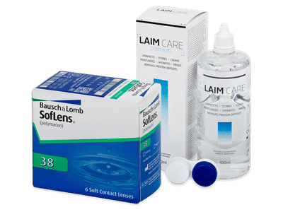 SofLens 38 (6 čoček) + roztok Laim-Care 400 ml