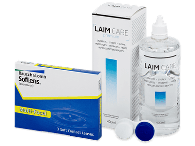 SofLens Multi-Focal (3 čočky) + roztok Laim-Care 400 ml