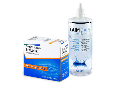 SofLens Toric (6 čoček) + roztok Laim-Care 400 ml