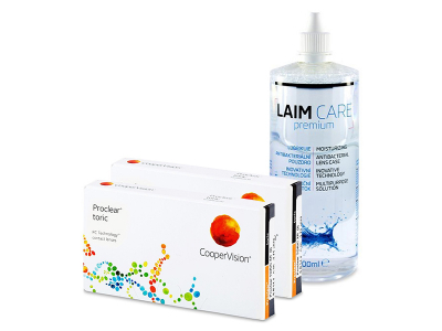 Proclear Toric XR (2x3 čočky) + roztok Laim-Care 400ml