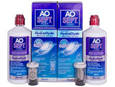 Roztok AO SEPT PLUS HydraGlyde 2 x 360 ml Výhodná balení roztoků - Roztok AO SEPT PLUS HydraGlyde 2 x 360 ml