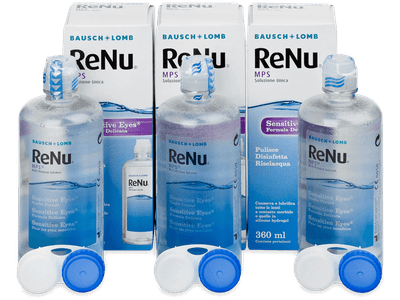 Roztok ReNu MPS Sensitive Eyes 3x360 ml - Výhodné trojbalení roztoku