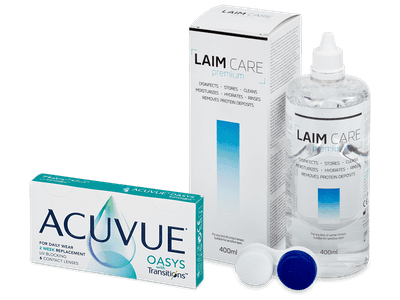 Acuvue Oasys with Transitions (6 čoček) + roztok Laim-Care 400 ml