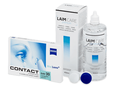 Carl Zeiss Contact Day 30 Compatic (6 čoček) + roztok Laim Care 400 ml - Výhodný balíček