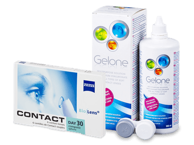 Carl Zeiss Contact Day 30 Compatic (6 čoček) + roztok Gelone 360 ml - Předchozí design