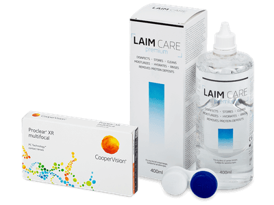 Proclear Multifocal XR (6 čoček) + roztok Laim Care 400ml
