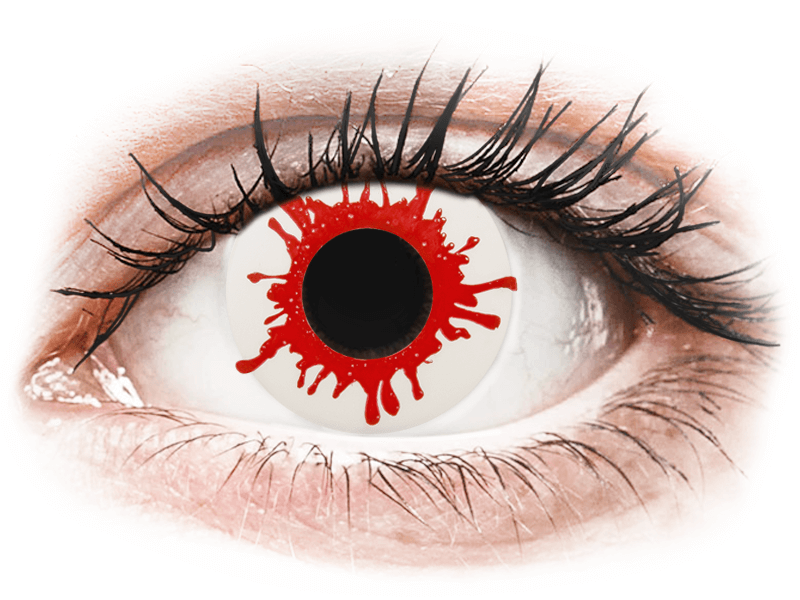 ColourVUE Crazy Lens - Wild Blood - nedioptrické jednodenní (2 čočky) - Barevné kontaktní čočky