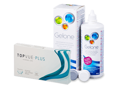 TopVue Plus (6 čoček) + roztok Gelone 360 ml - Předchozí design