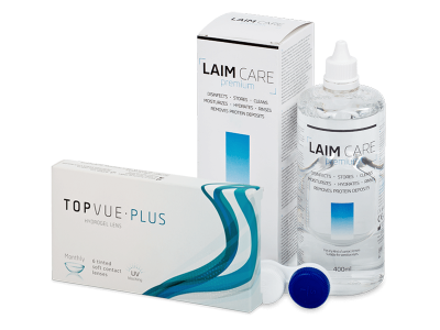 TopVue Plus (6 čoček) + roztok Laim Care 400 ml - Výhodný balíček
