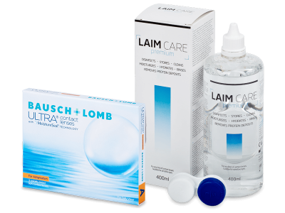Bausch + Lomb ULTRA for Astigmatism (3 čočky) + roztok Laim-Care 400 ml