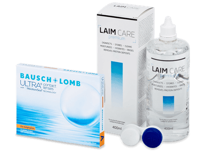 Bausch + Lomb ULTRA for Astigmatism (3 čočky) + roztok Laim-Care 400 ml