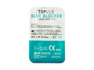 TopVue Blue Blocker (5 párů čoček) - 