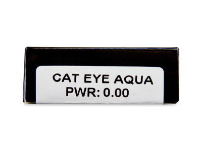 CRAZY LENS - Cat Eye Aqua - nedioptrické jednodenní (2 čočky) - 