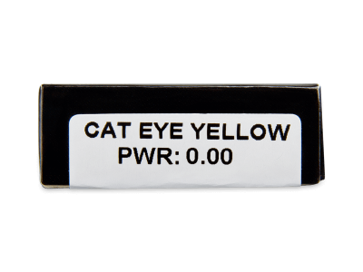 CRAZY LENS - Cat Eye Yellow - nedioptrické jednodenní (2 čočky) -  