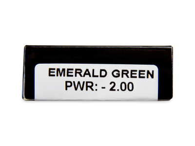CRAZY LENS - Emerald Green - dioptrické jednodenní (2 čočky) -  