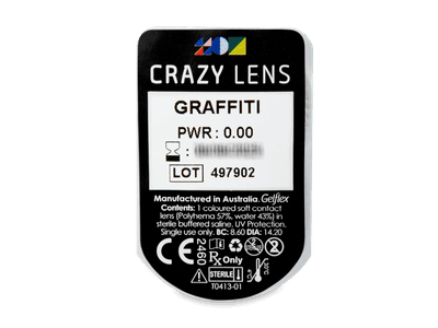 CRAZY LENS - Graffiti - nedioptrické jednodenní (2 čočky) -  