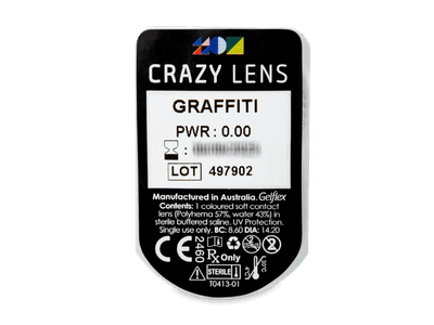 CRAZY LENS - Graffiti - nedioptrické jednodenní (2 čočky) - 