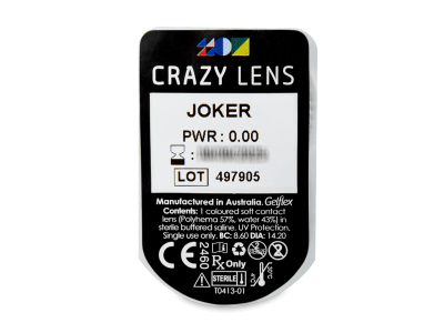 CRAZY LENS - Joker - nedioptrické jednodenní (2 čočky) -  