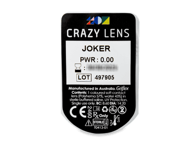CRAZY LENS - Joker - nedioptrické jednodenní (2 čočky) -  