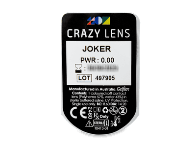 CRAZY LENS - Joker - nedioptrické jednodenní (2 čočky) - 