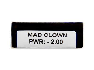 CRAZY LENS - Mad Clown - dioptrické jednodenní (2 čočky) -  