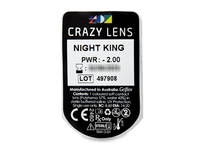 CRAZY LENS - Night King - dioptrické jednodenní (2 čočky) -  