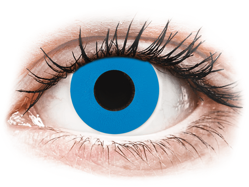 CRAZY LENS - Sky Blue - nedioptrické jednodenní (2 čočky) - Barevné kontaktní čočky