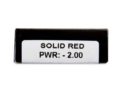 CRAZY LENS - Solid Red - dioptrické jednodenní (2 čočky) -  
