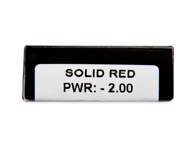 CRAZY LENS - Solid Red - dioptrické jednodenní (2 čočky) -  