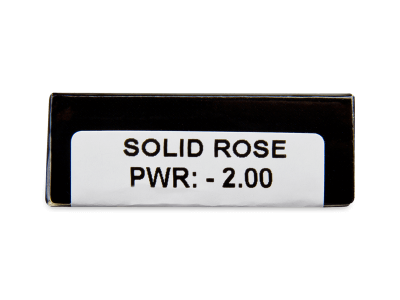 CRAZY LENS - Solid Rose - dioptrické jednodenní (2 čočky) -  