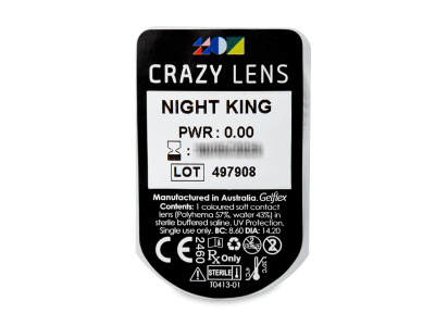 CRAZY LENS - Night King - nedioptrické jednodenní (2 čočky) -  